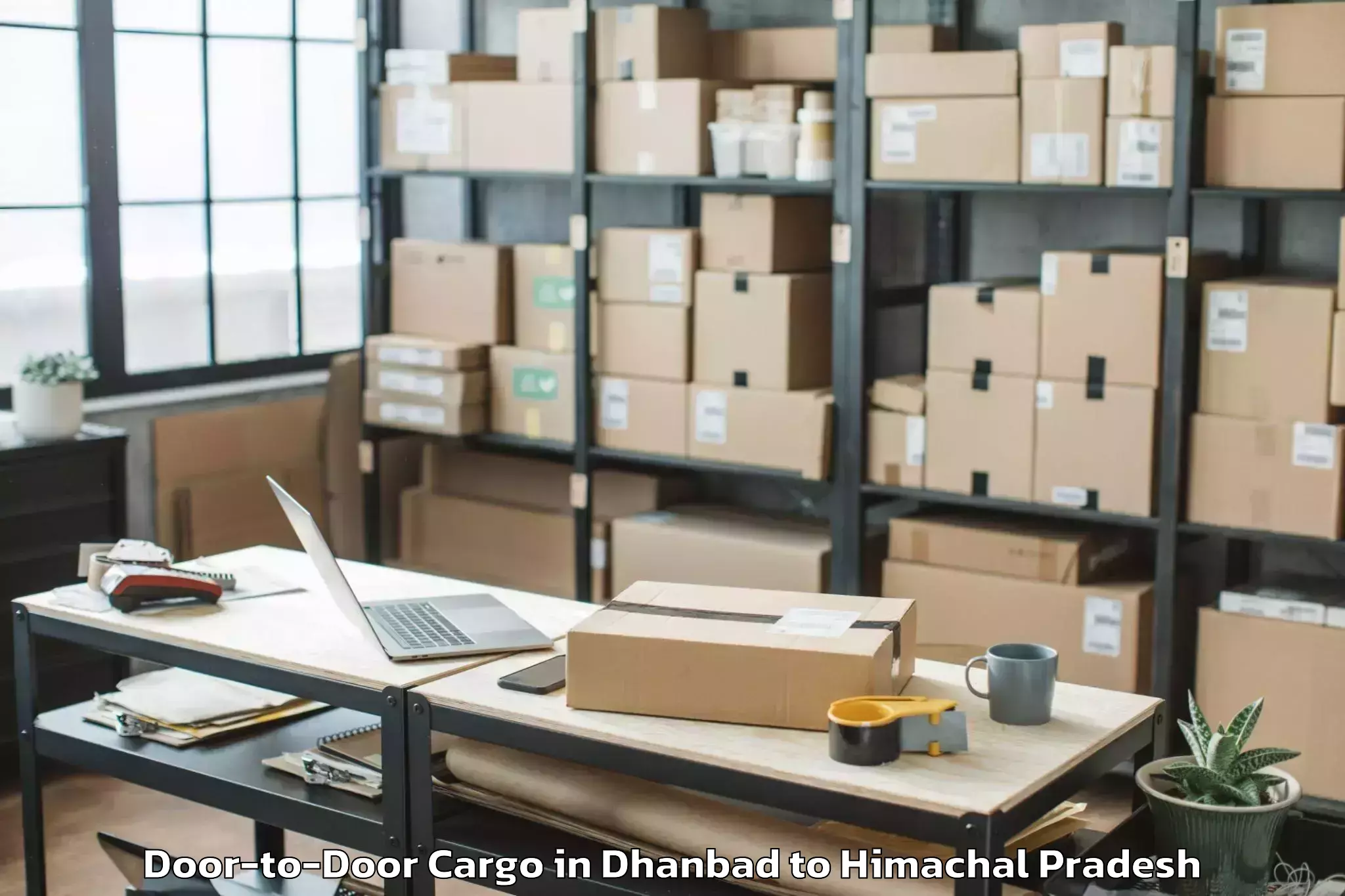 Leading Dhanbad to Abhilashi University Chailchow Door To Door Cargo Provider